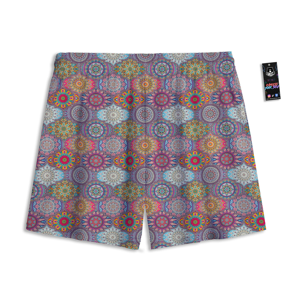 Lacrosse Doodle Print Pattern Mesh Shorts