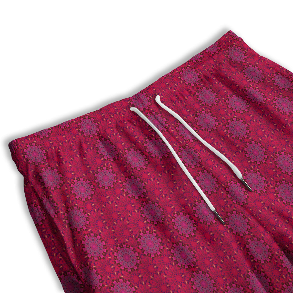 Mandala Bohemian Magenta Print Pattern Men's Athletic Shorts