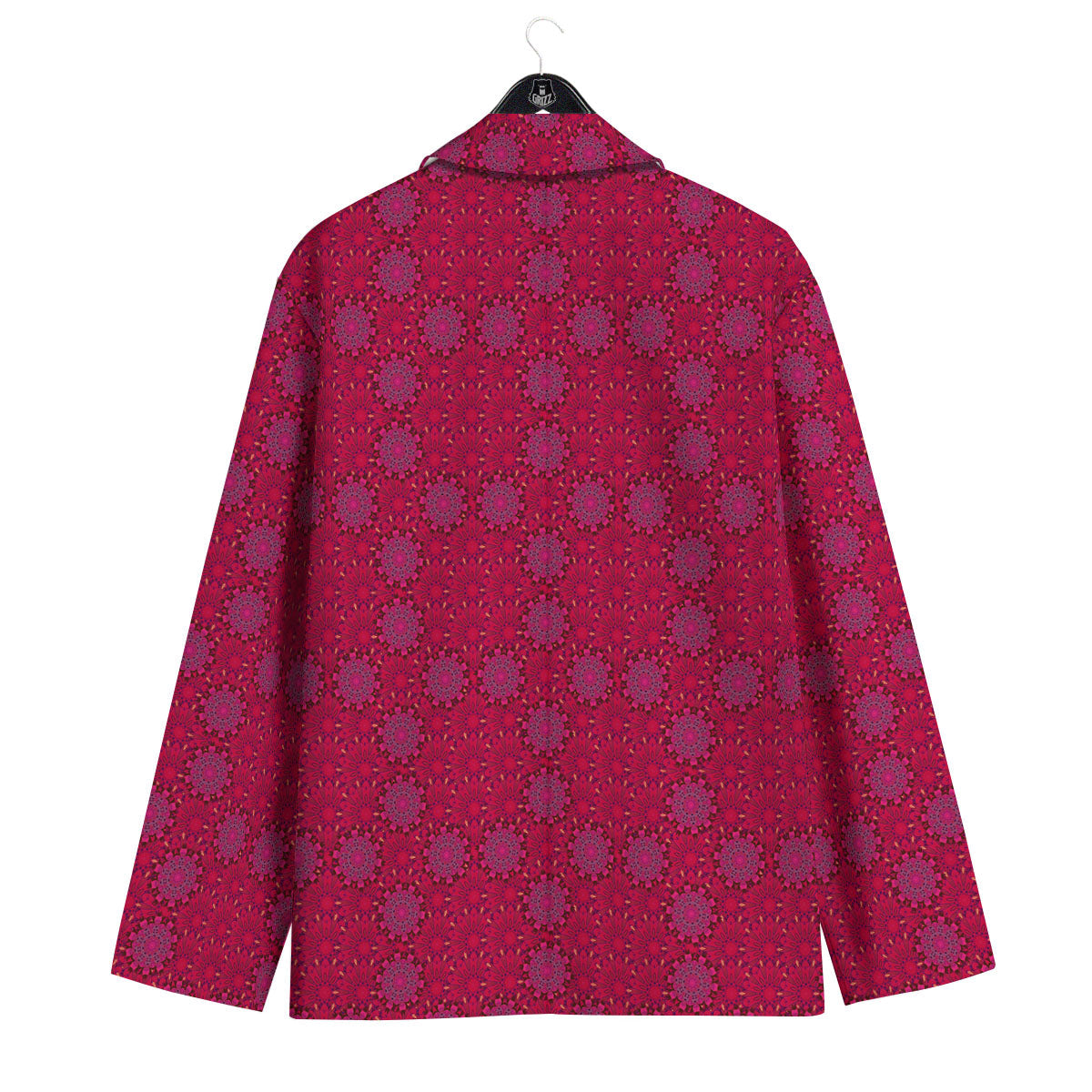 Mandala Bohemian Magenta Print Pattern Men's Sport Coat-grizzshop