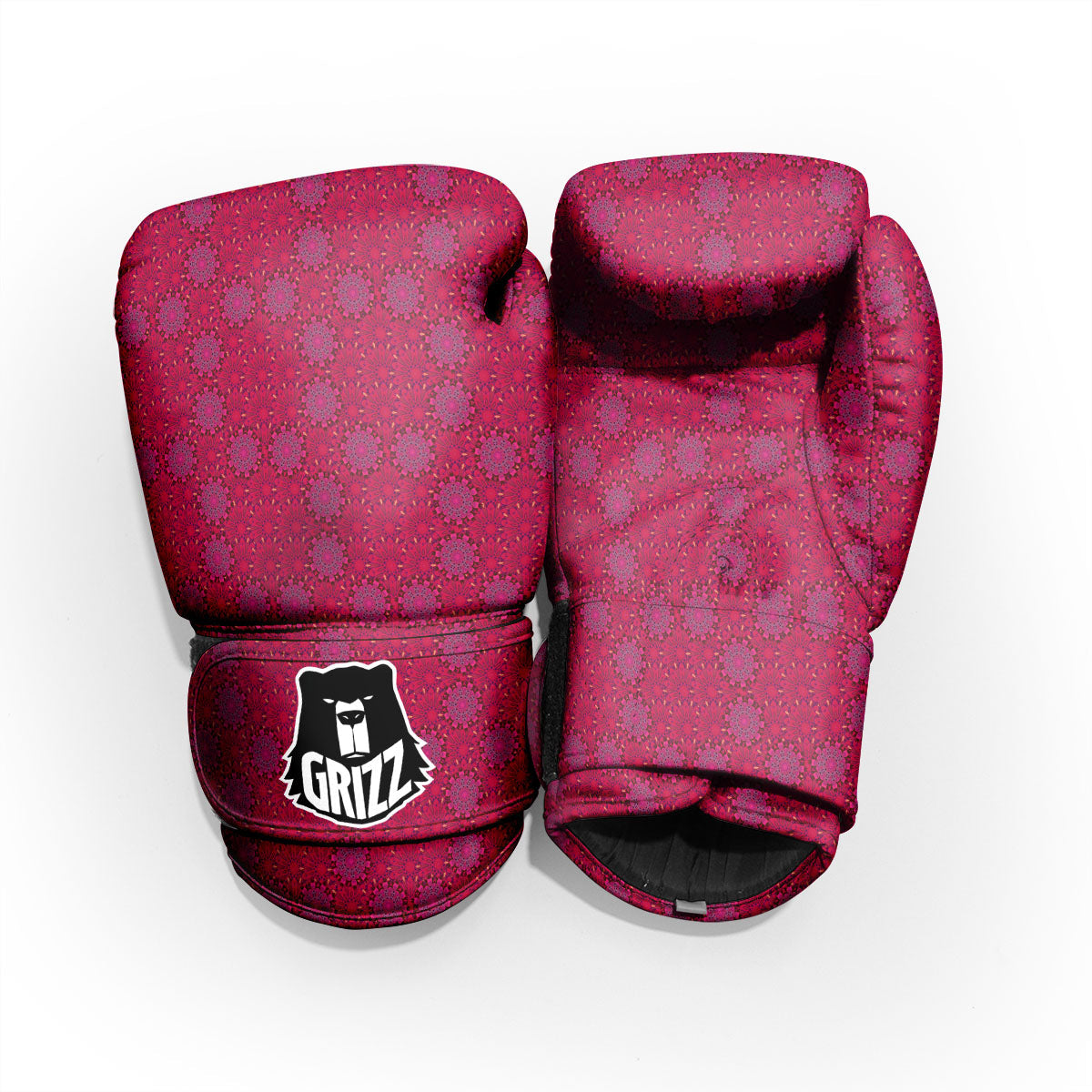 Mandala Bohemian Magenta Print Pattern Pro Boxing Glove