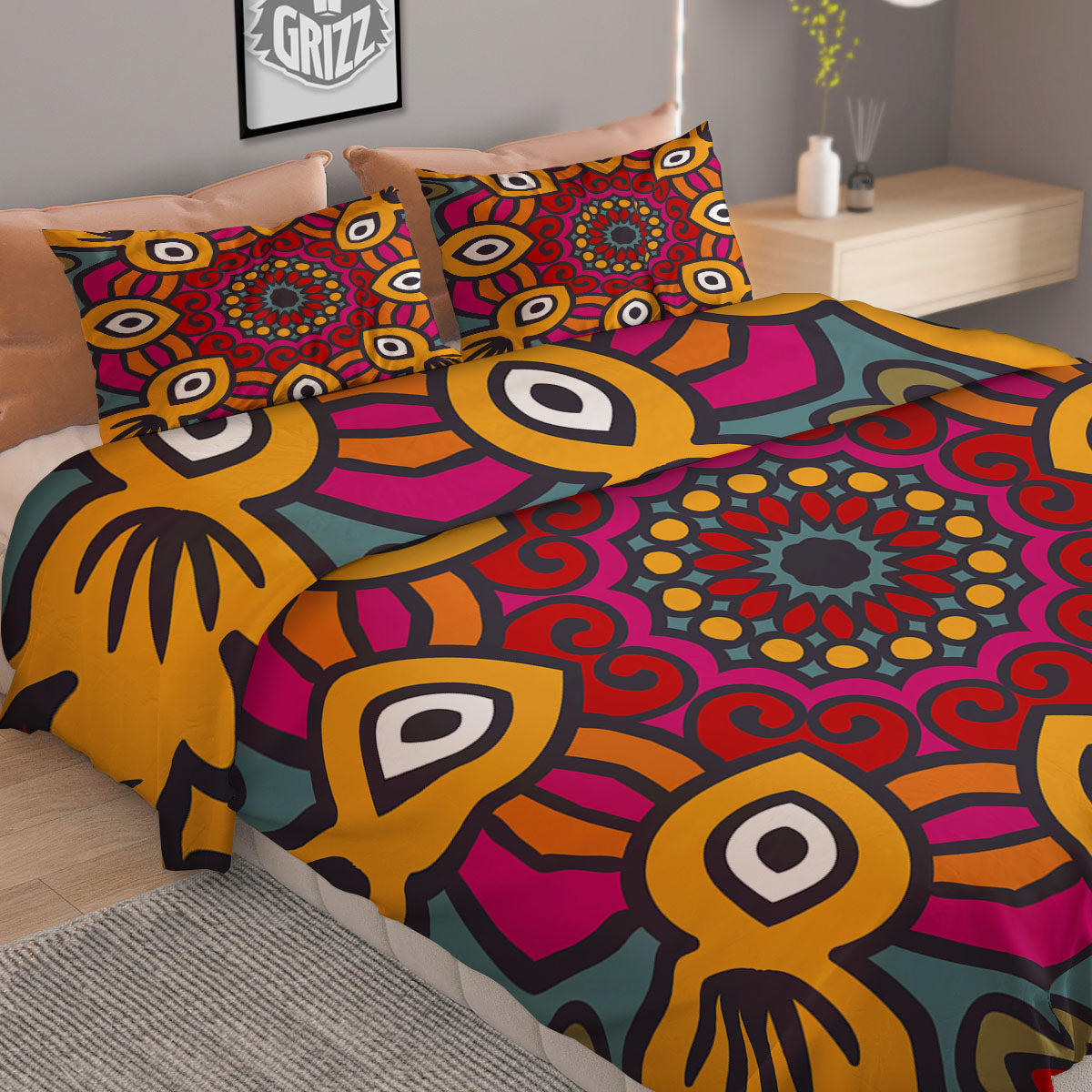 Ladybird Cute Print Pattern Duvet Cover Bedding Set