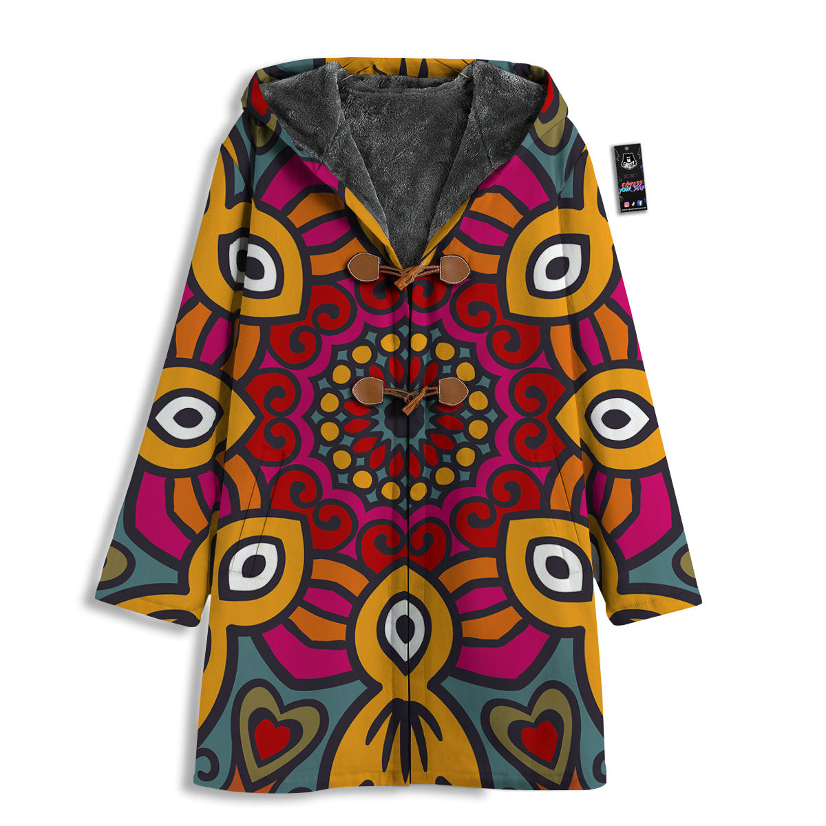 Mandala Bohemian Native Print Pattern Men's Windbreaker Jacket-grizzshop