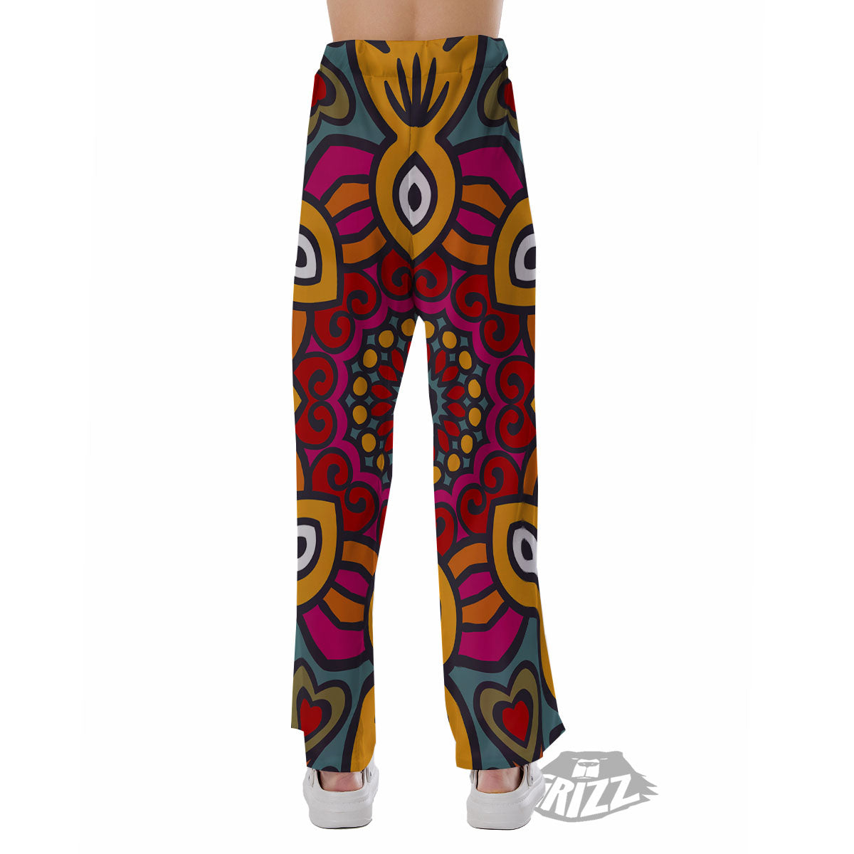 Mandala Bohemian Native Print Pattern Pajama Pants-grizzshop