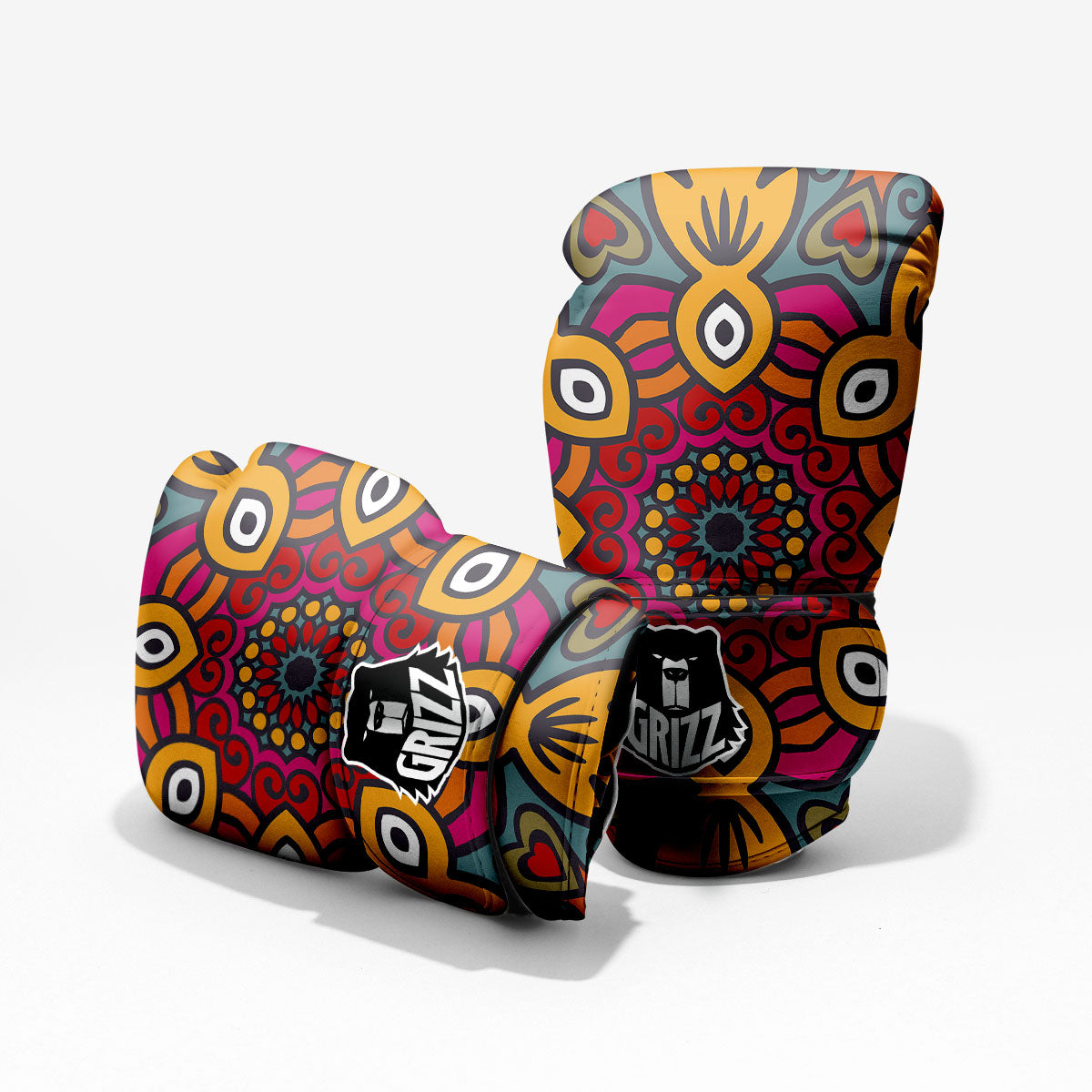 Mandala Bohemian Native Print Pattern Pro Boxing Glove