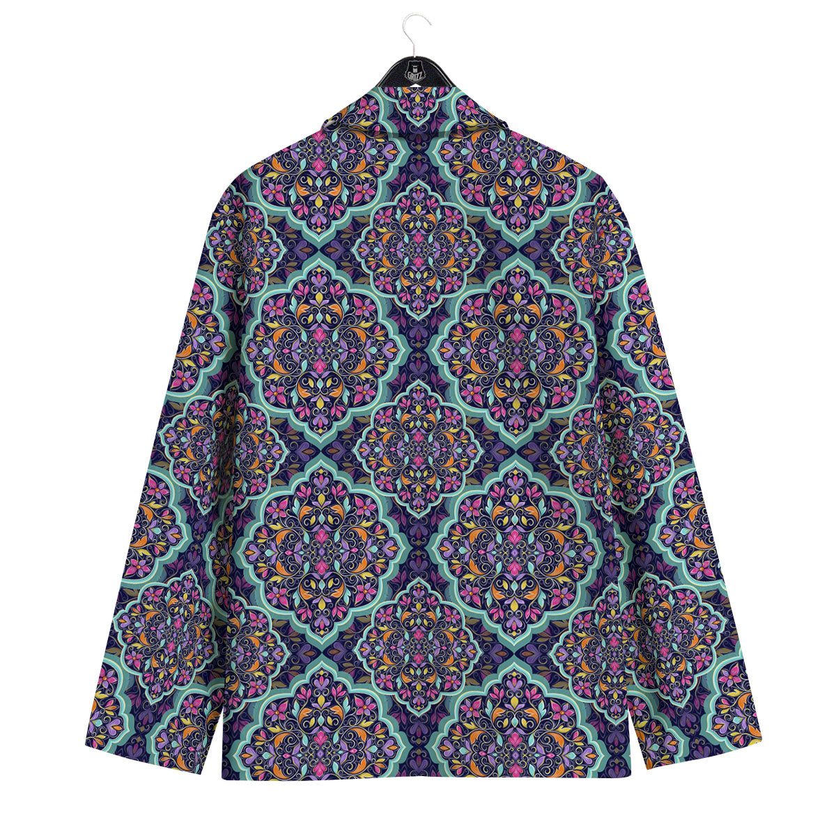 Mandala Bohemian Purple Print Pattern Men's Sport Coat-grizzshop