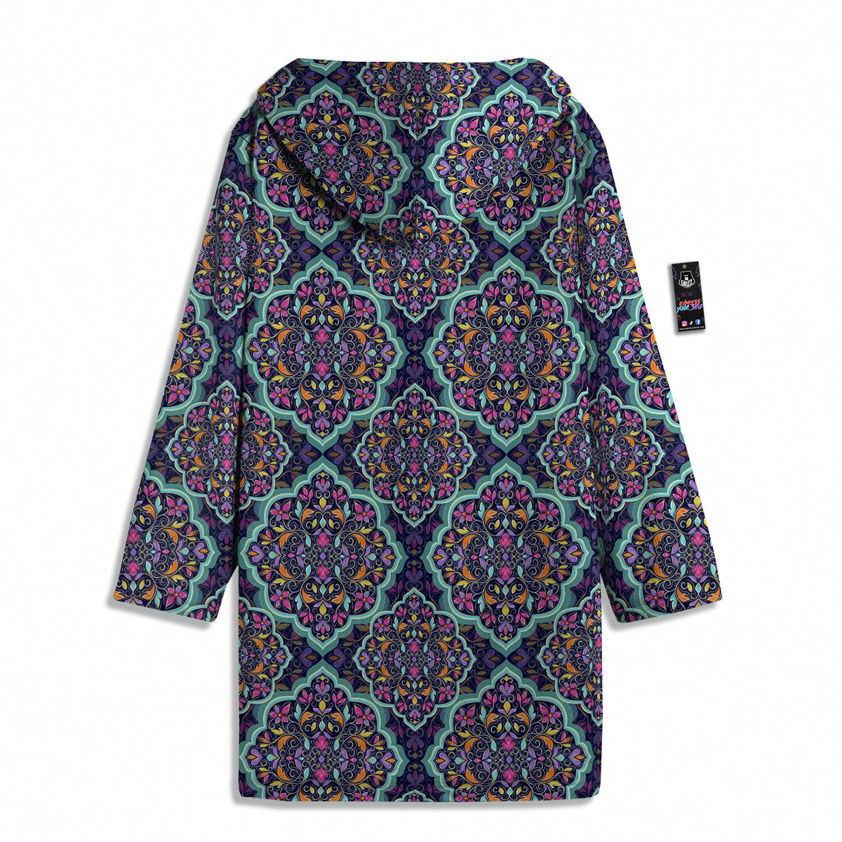 Mandala Bohemian Purple Print Pattern Men's Windbreaker Jacket-grizzshop