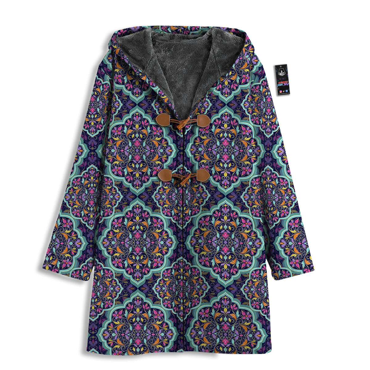 Mandala Bohemian Purple Print Pattern Men's Windbreaker Jacket-grizzshop