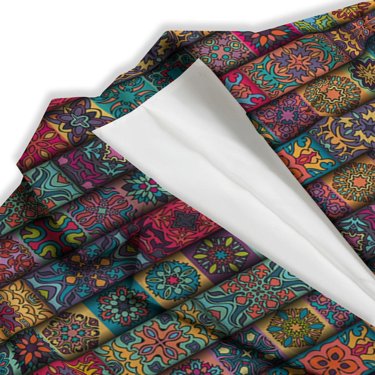 Mandala Bohemian Rectangle Print Pattern Women's Blazer-grizzshop