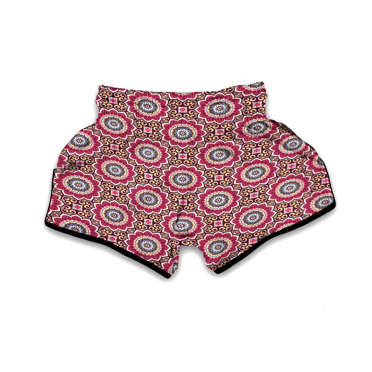 Mandala Boho Bohemian Pattern Print Muay Thai Boxing Shorts-grizzshop
