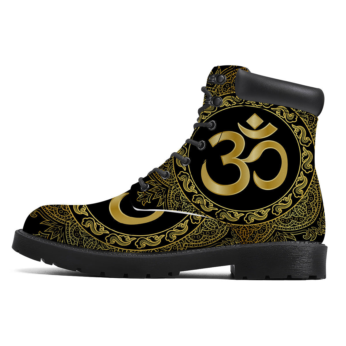 Mandala Boho Om Print Boots-grizzshop