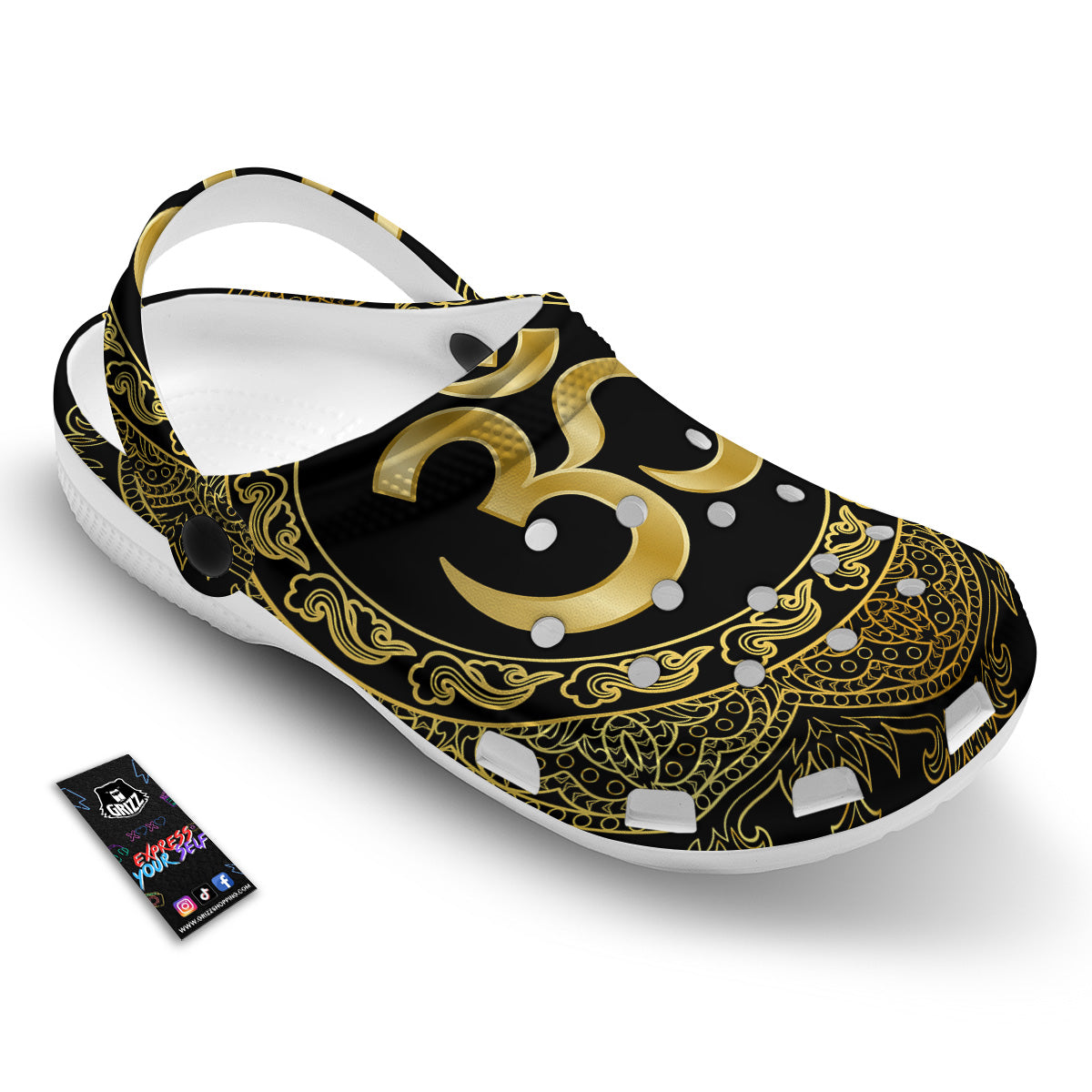 Mandala Boho Om Print Clog-grizzshop