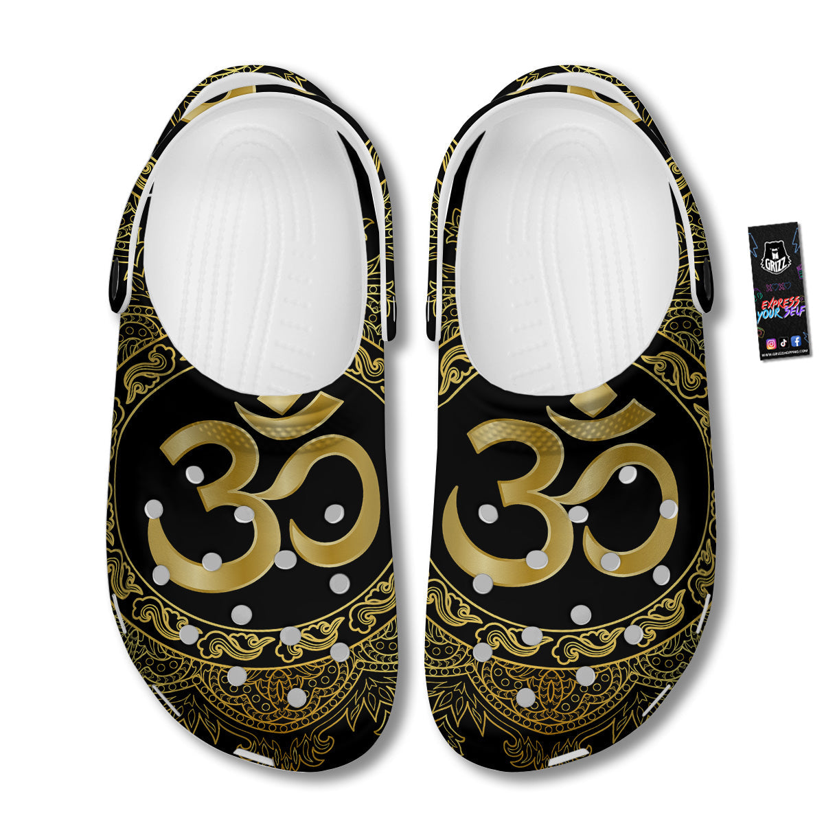Mandala Boho Om Print Clog-grizzshop