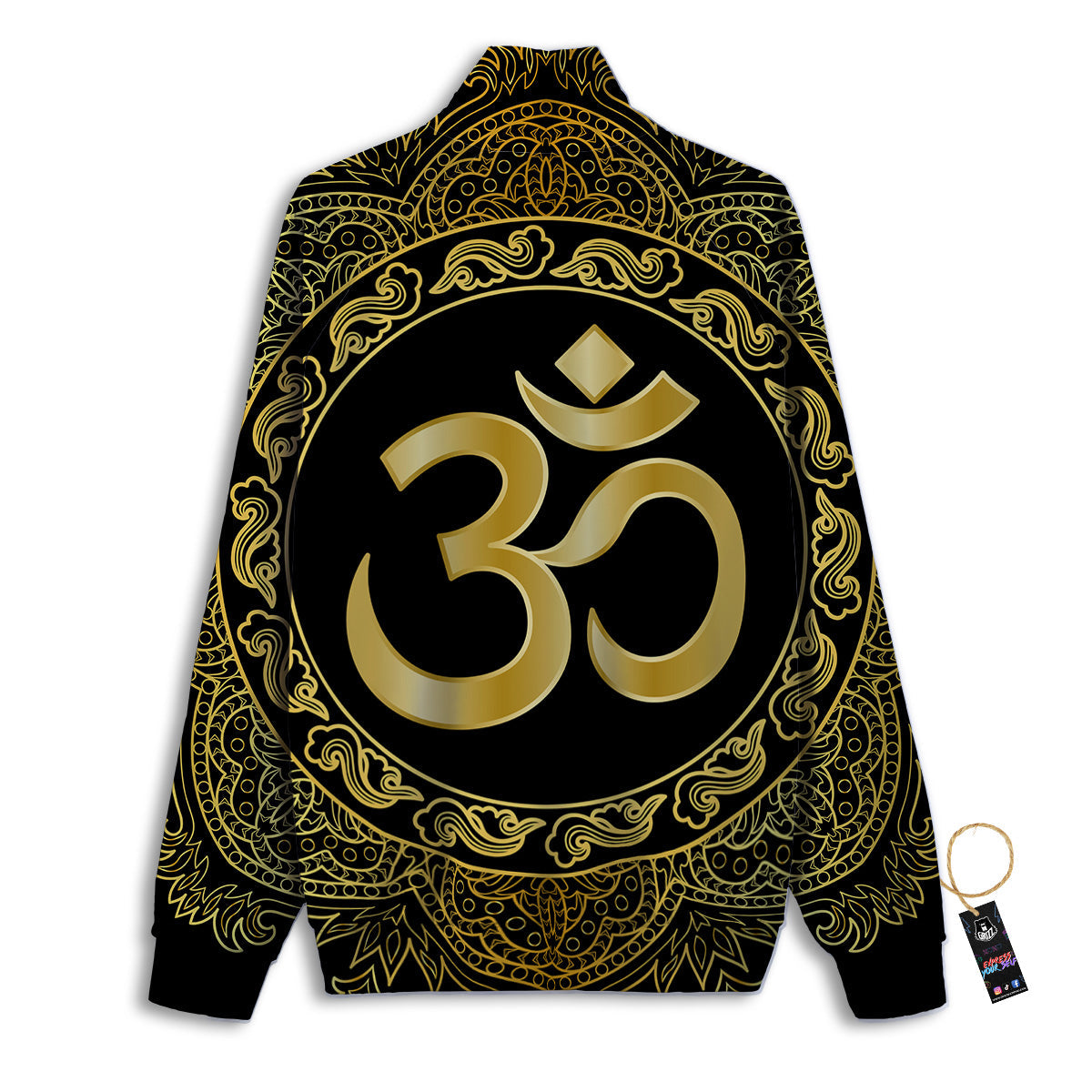 Mandala Boho Om Print Track Jacket-grizzshop