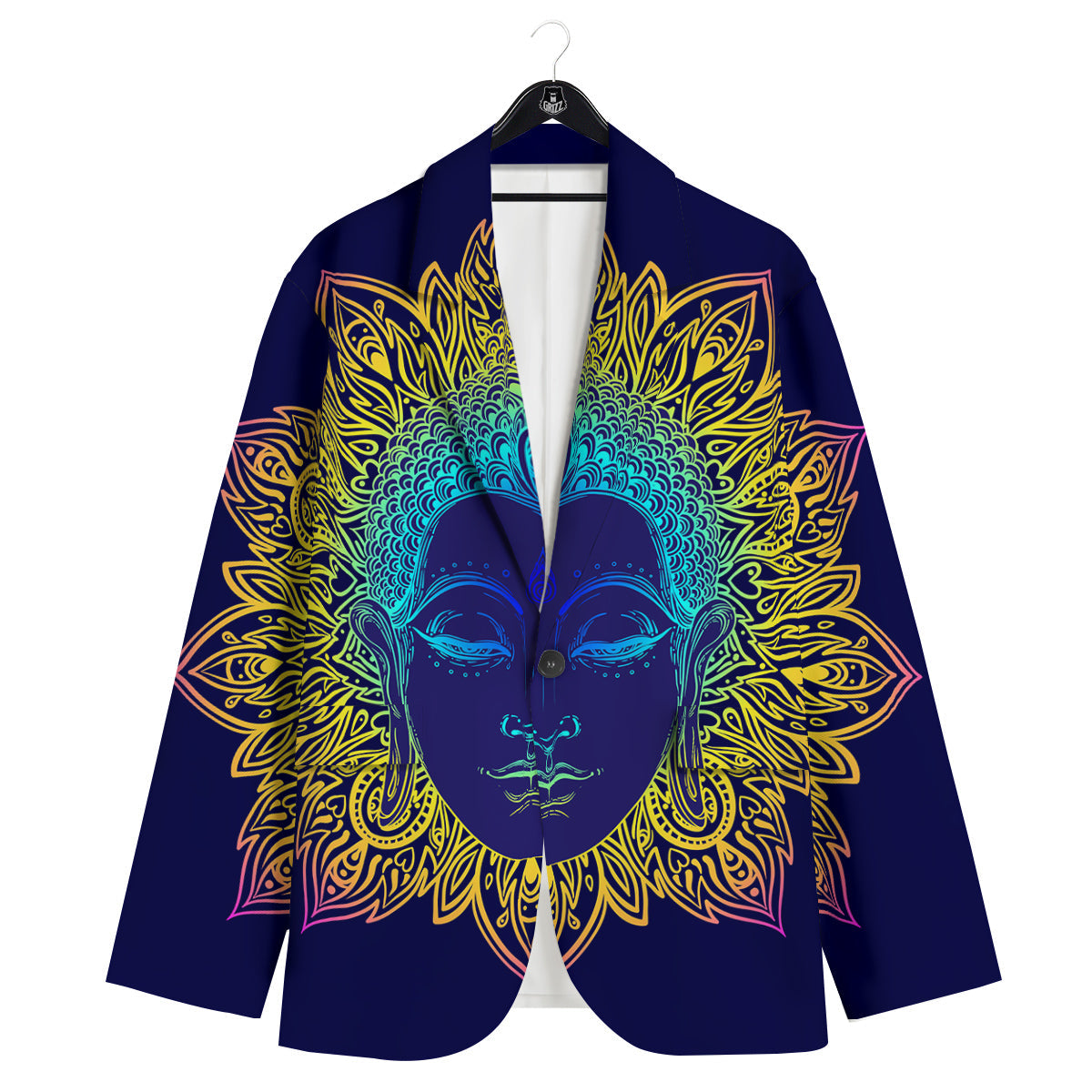 Mandala Buddha Colorful Print Men's Sport Coat-grizzshop