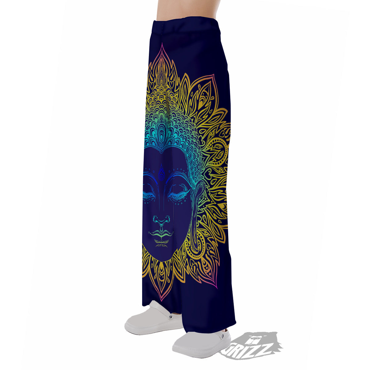 Mandala Buddha Colorful Print Pajama Pants-grizzshop