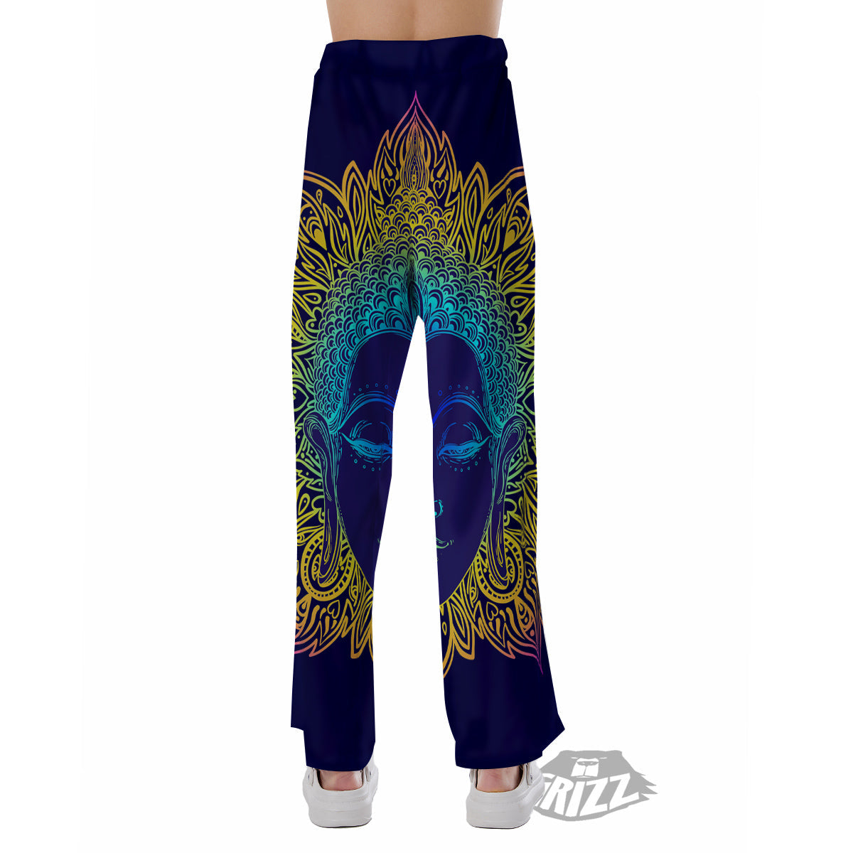 Mandala Buddha Colorful Print Pajama Pants-grizzshop