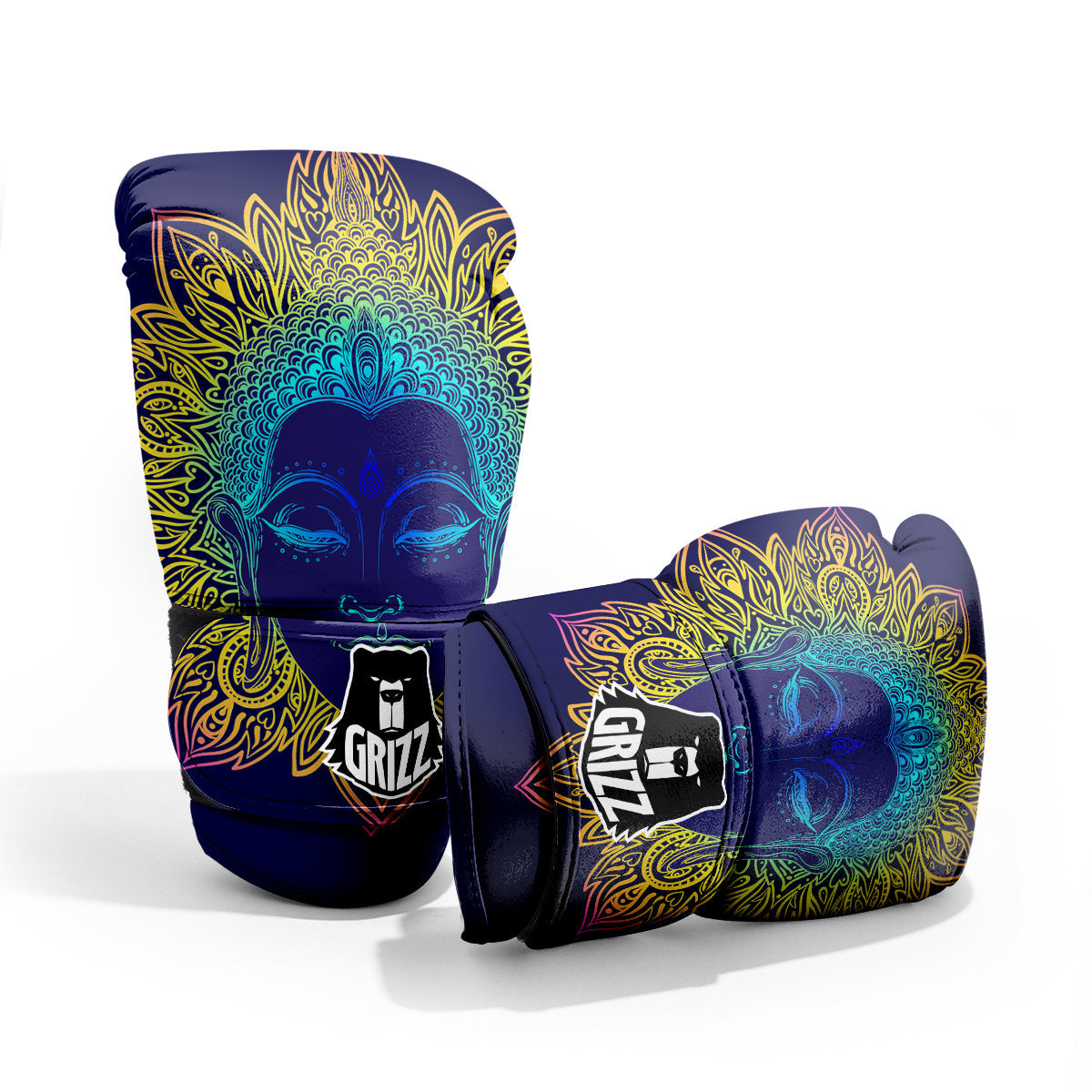 Mandala Buddha Colorful Print Pro Boxing Glove