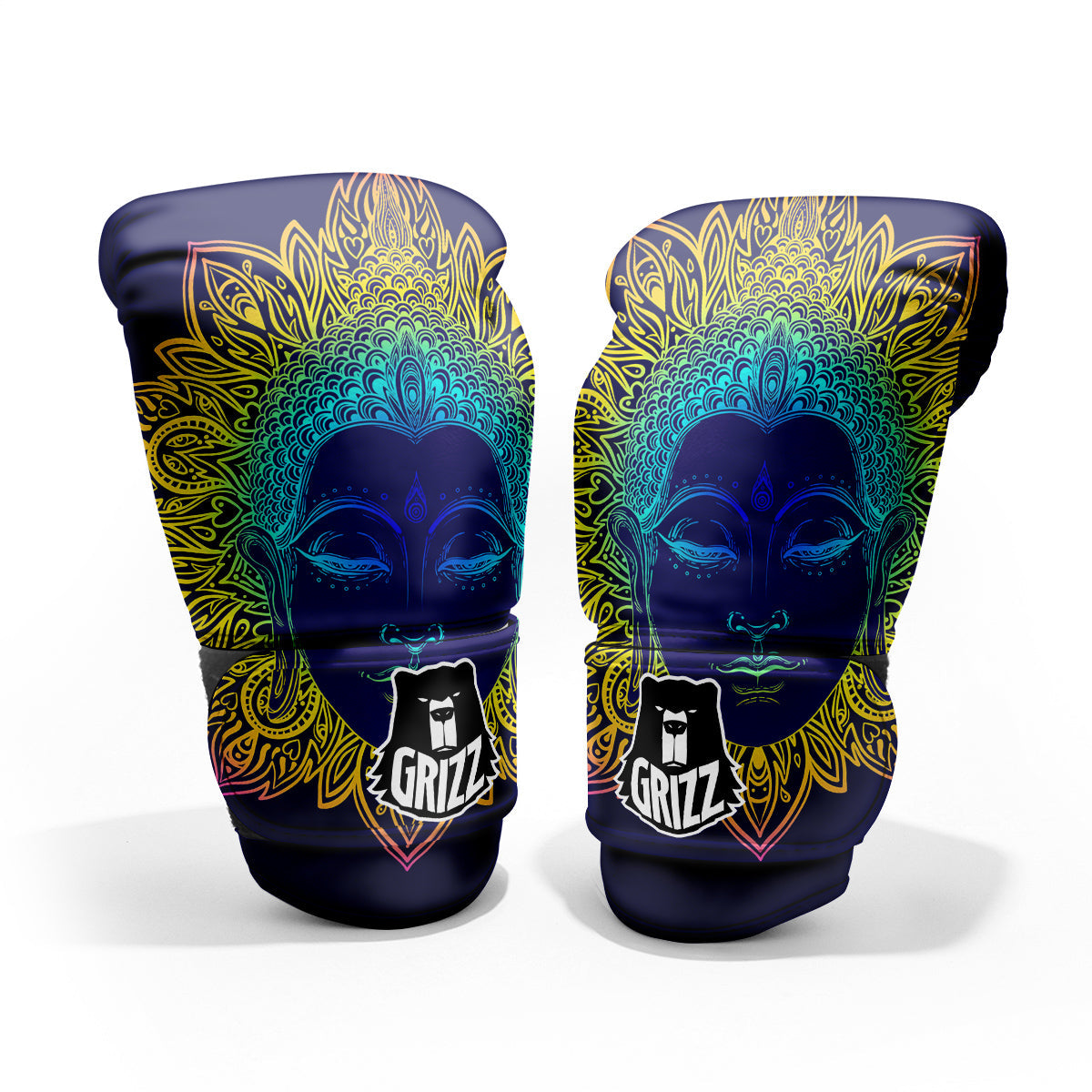 Mandala Buddha Colorful Print Pro Boxing Glove