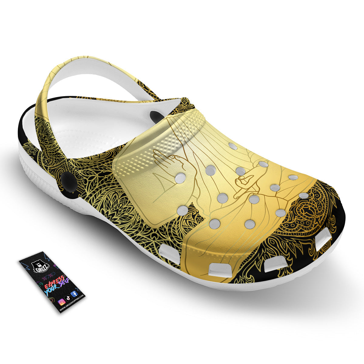 Mandala Buddha Statue Print Clog-grizzshop