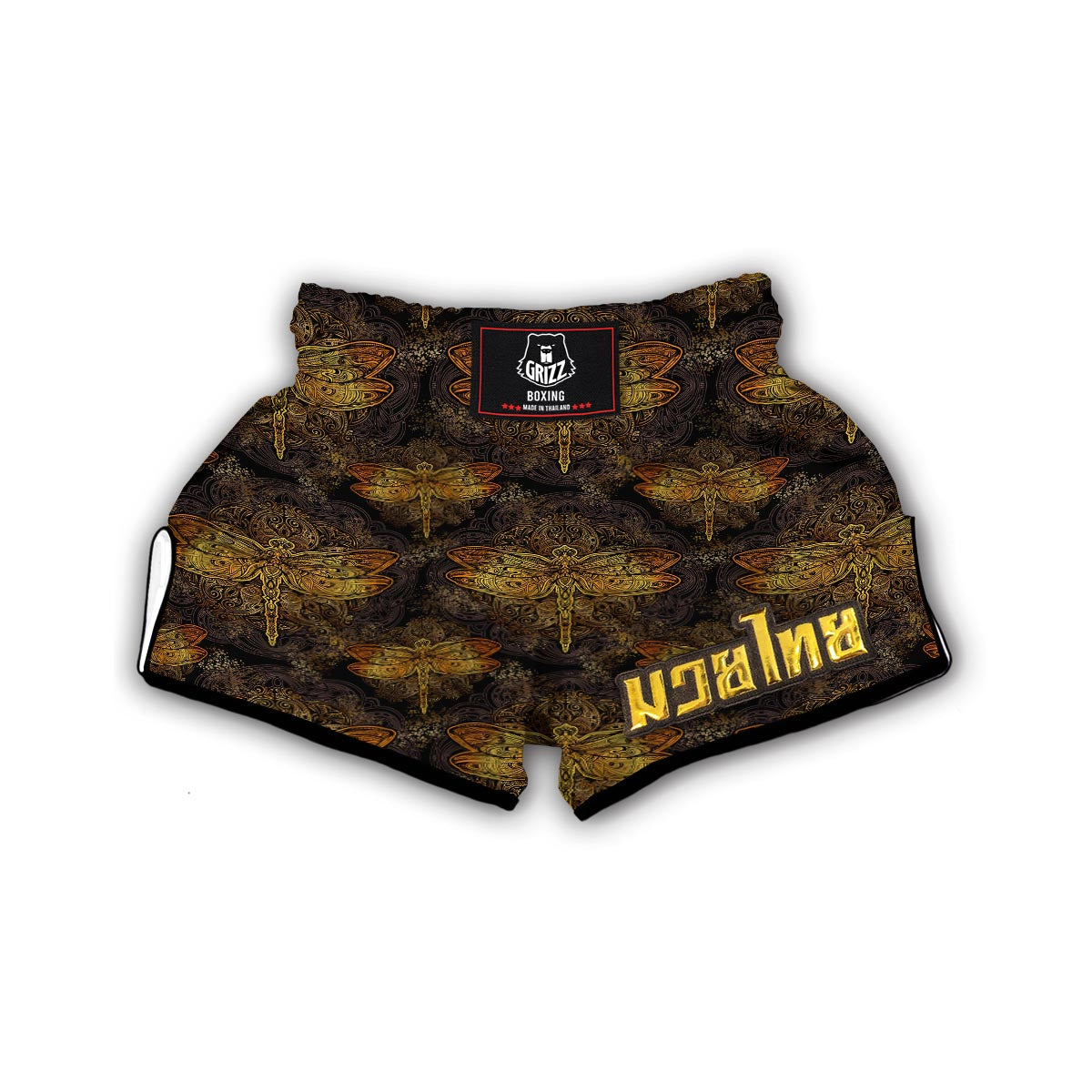 Mandala Dragon fly Muay Thai Boxing Shorts-grizzshop