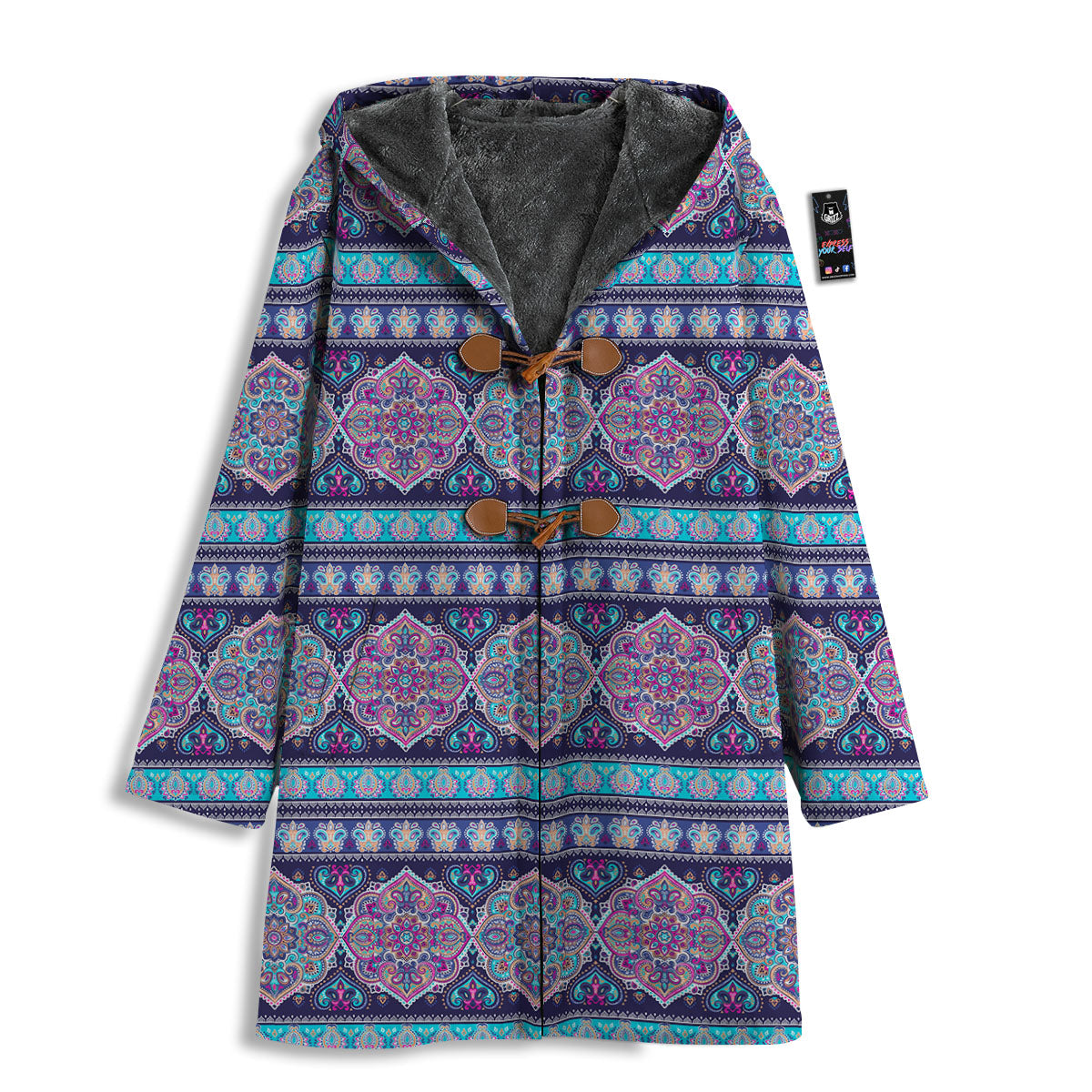Mandala Ethnic Bohemian Print Pattern Men's Windbreaker Jacket-grizzshop
