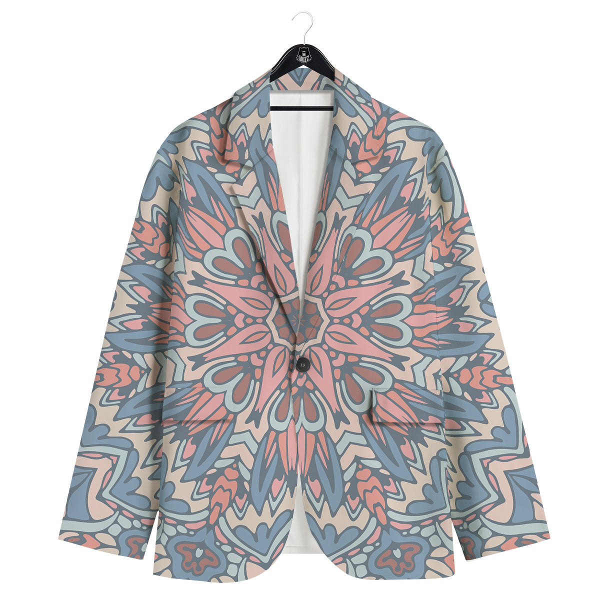 Mandala Ethnic Pastel Print Men's Sport Coat-grizzshop