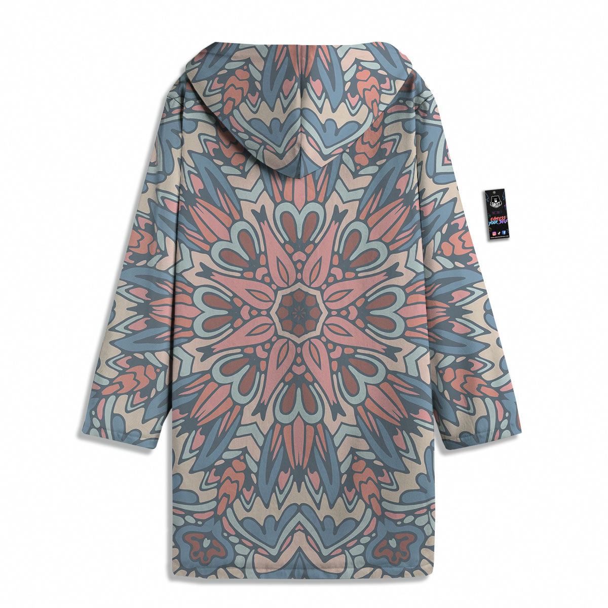 Mandala Ethnic Pastel Print Men's Windbreaker Jacket-grizzshop