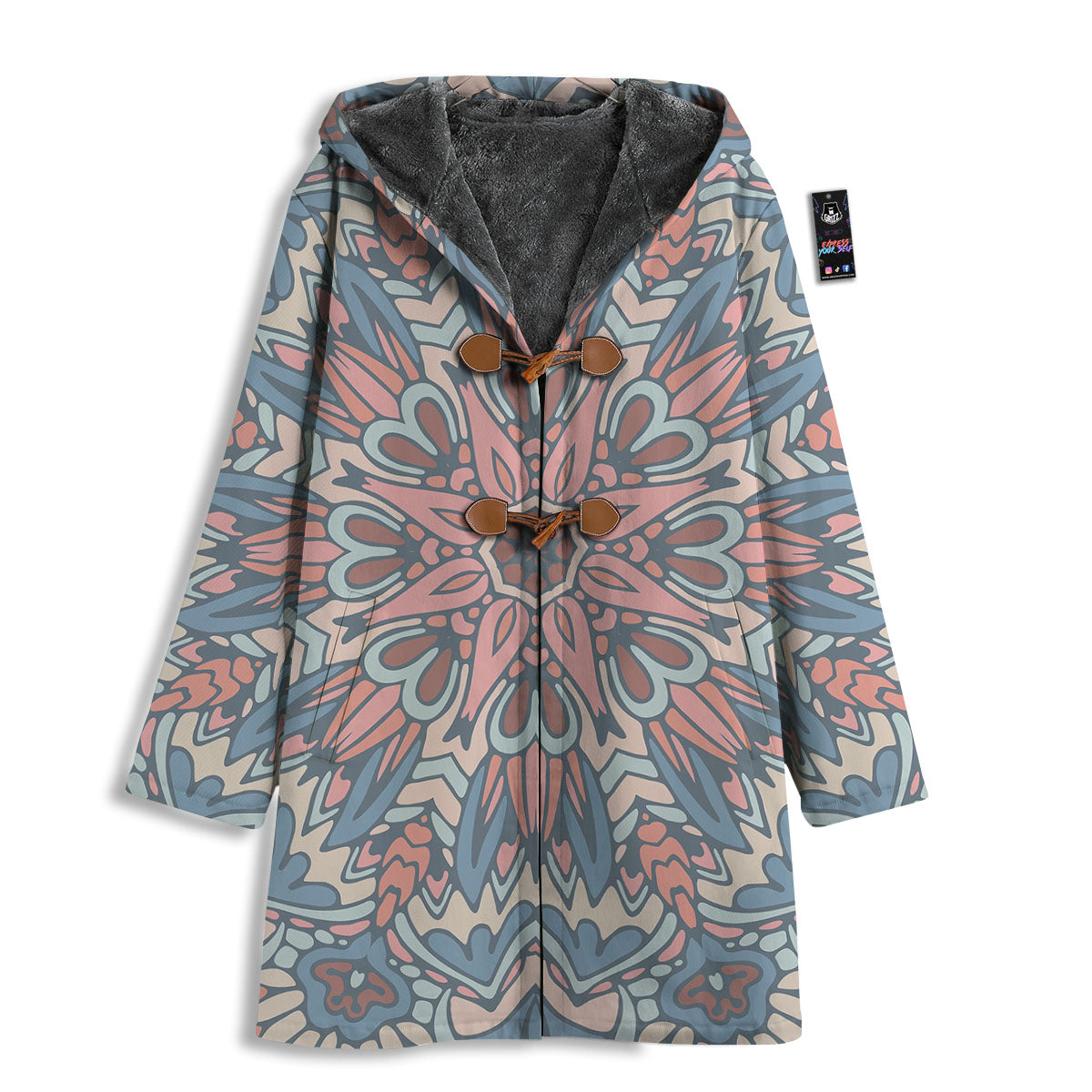 Mandala Ethnic Pastel Print Men's Windbreaker Jacket-grizzshop