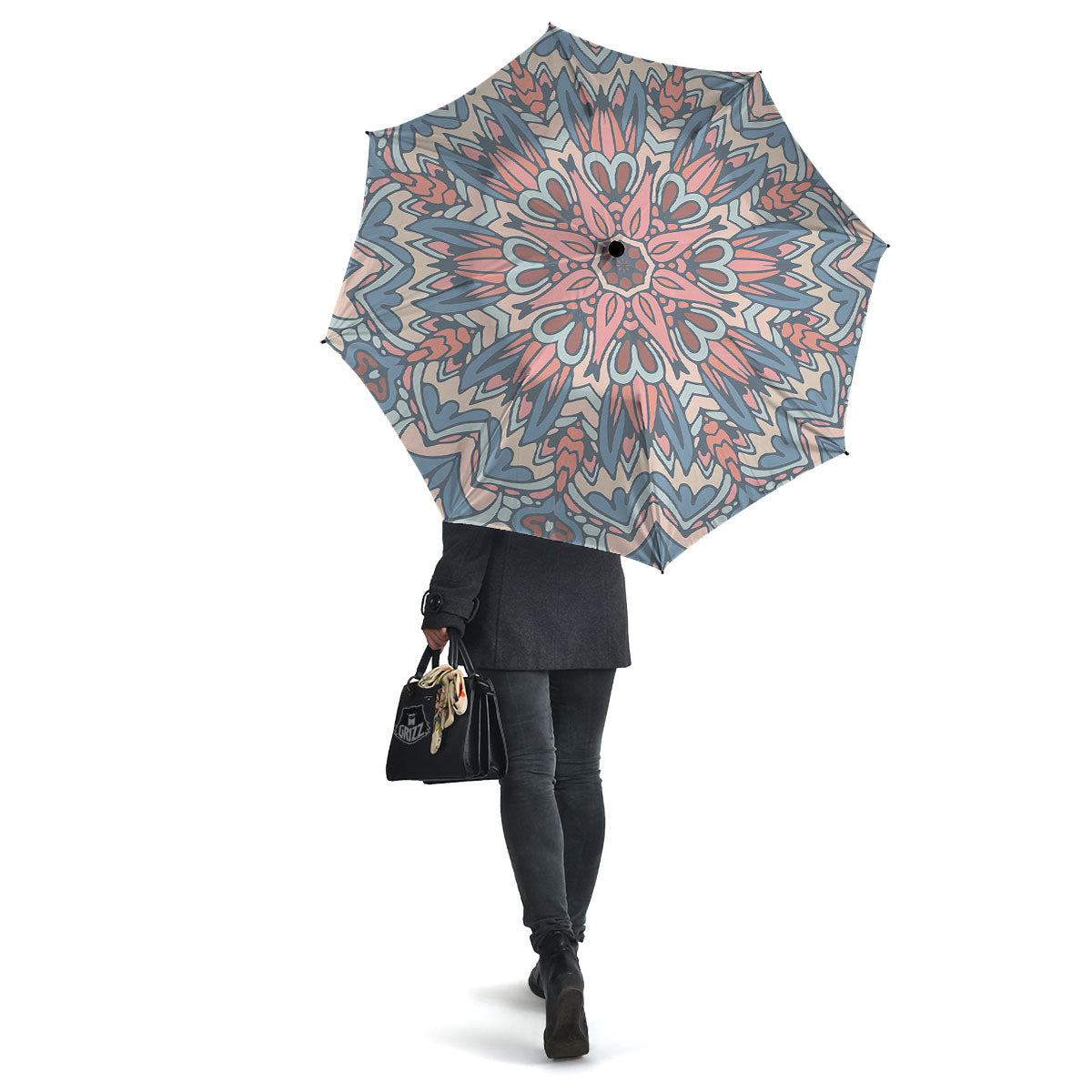 Mandala Ethnic Pastel Print Umbrella-grizzshop