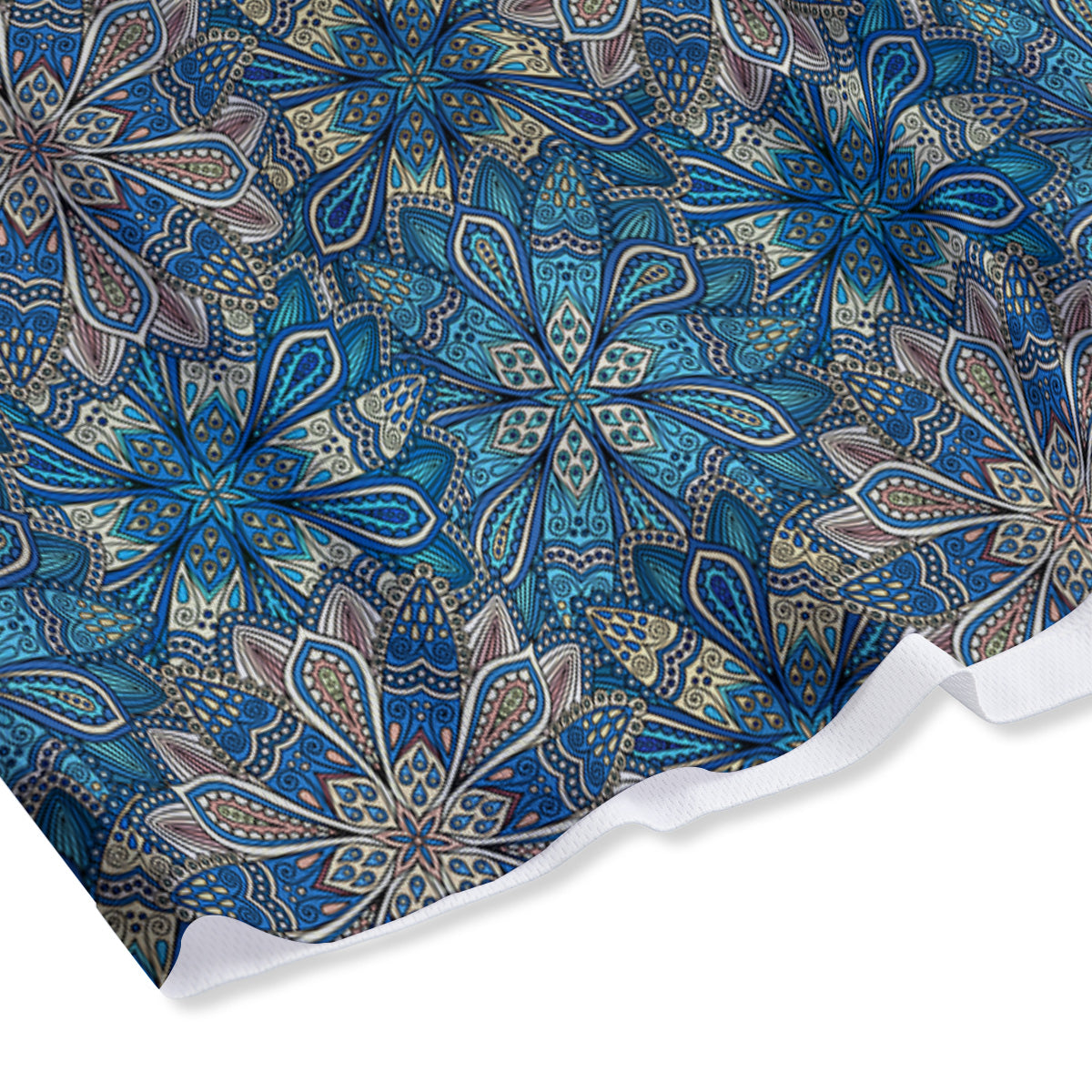 Lettuce Fresh Leaves Print Mesh Shorts