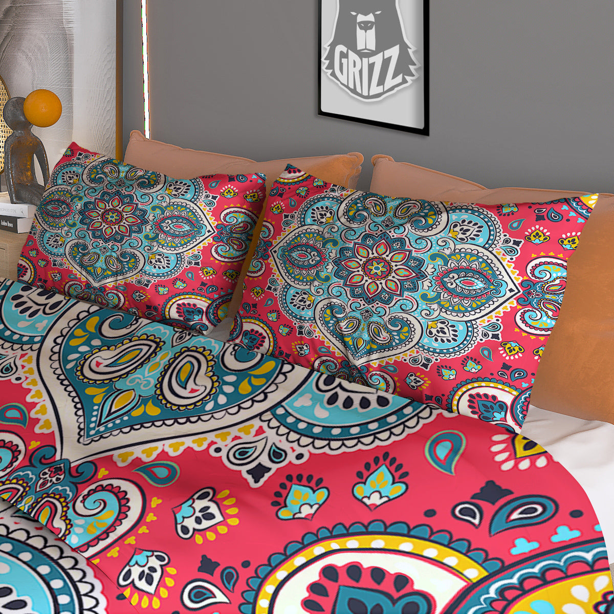 Lettuce Green Leaves Print Duvet Cover Bedding Set