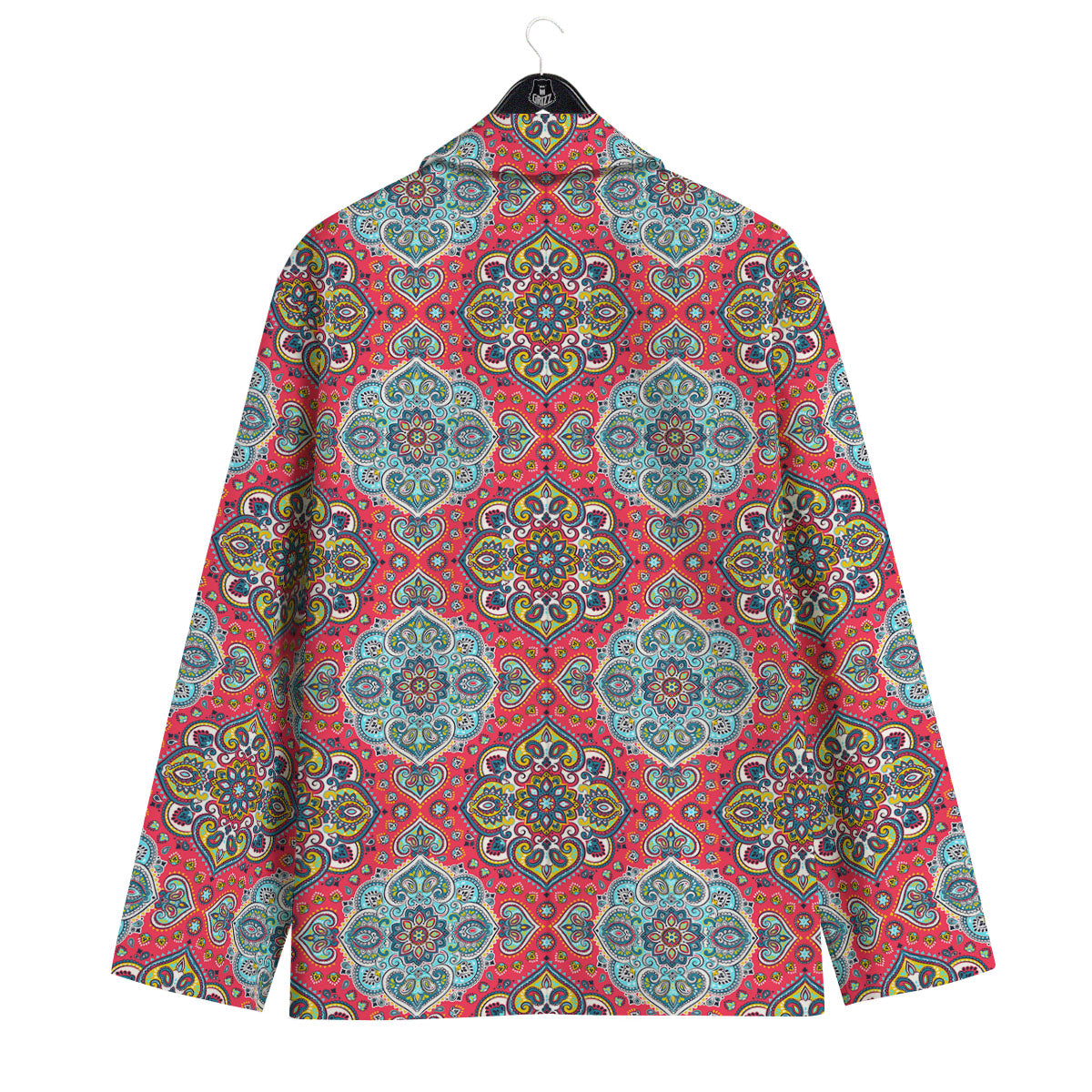 Mandala Floral Paisley Print Men's Sport Coat-grizzshop