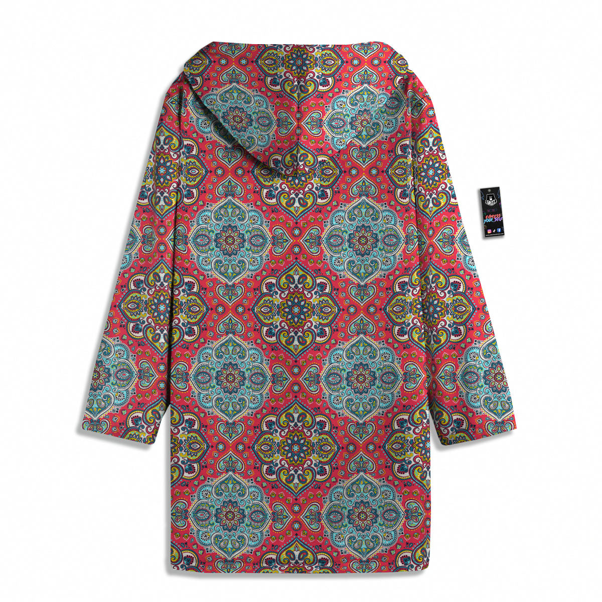 Mandala Floral Paisley Print Men's Windbreaker Jacket-grizzshop