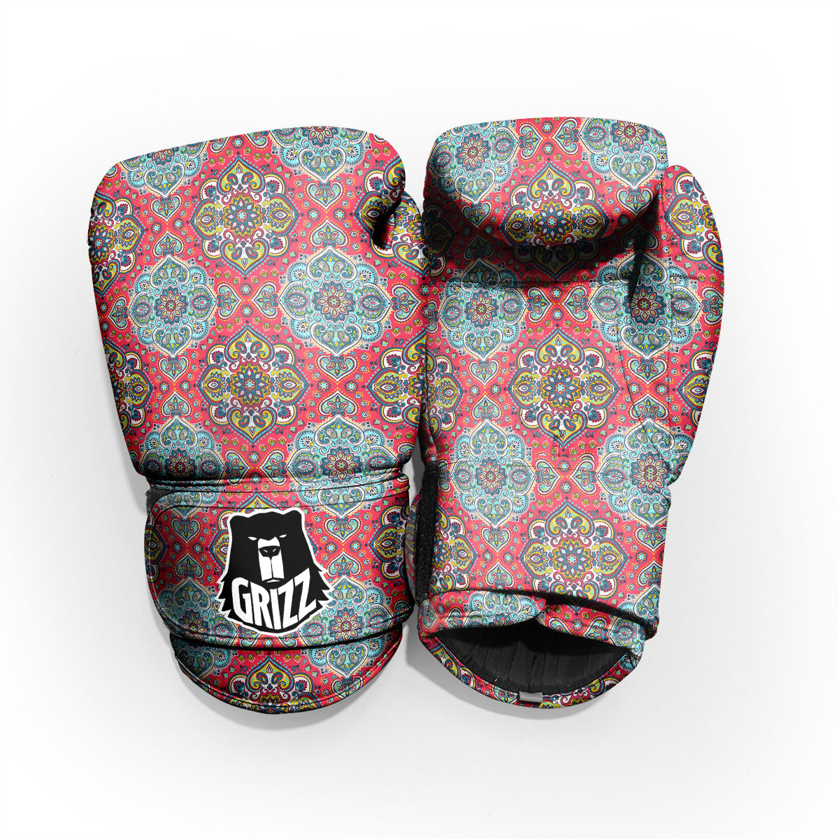 Mandala Floral Paisley Print Pro Boxing Glove