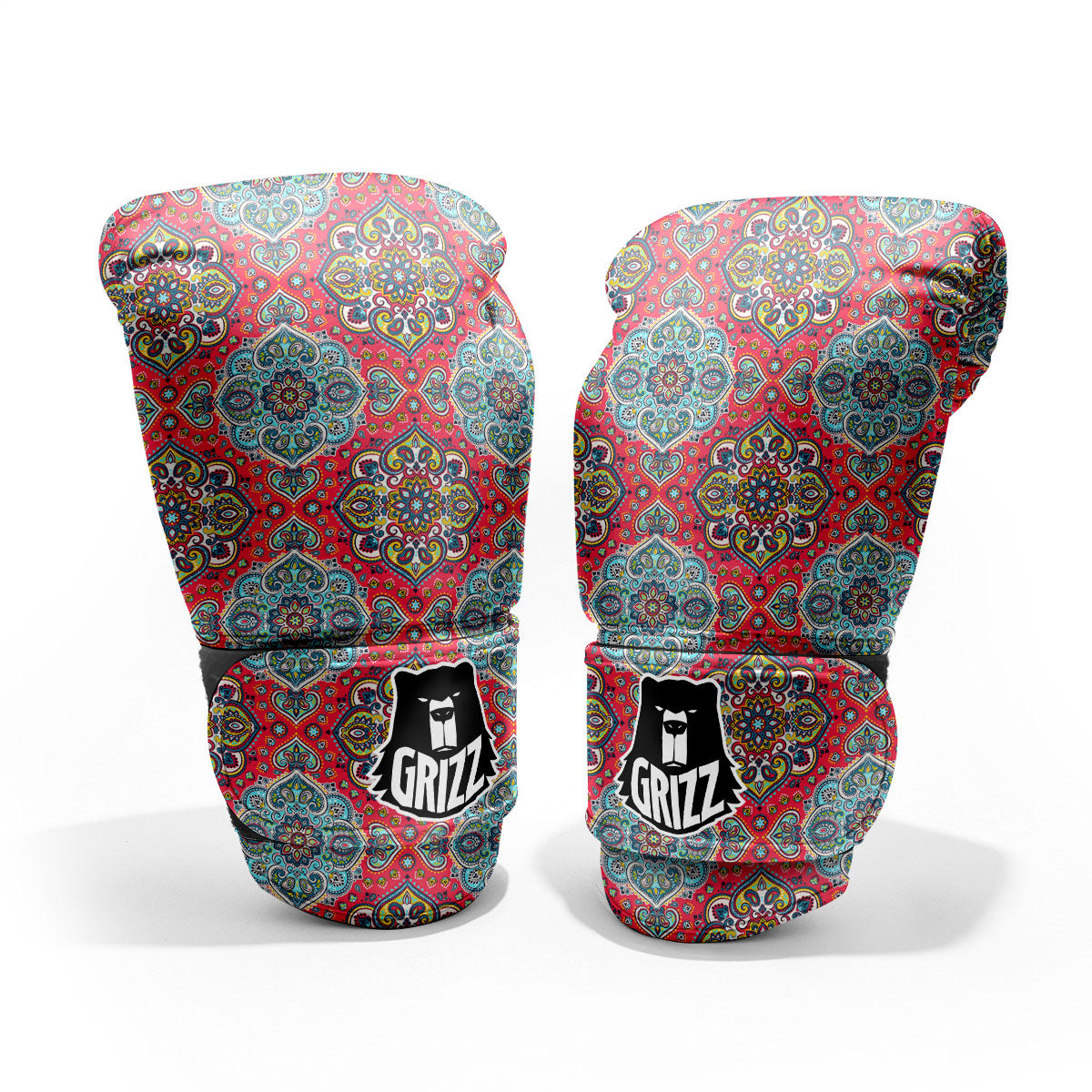 Mandala Floral Paisley Print Pro Boxing Glove
