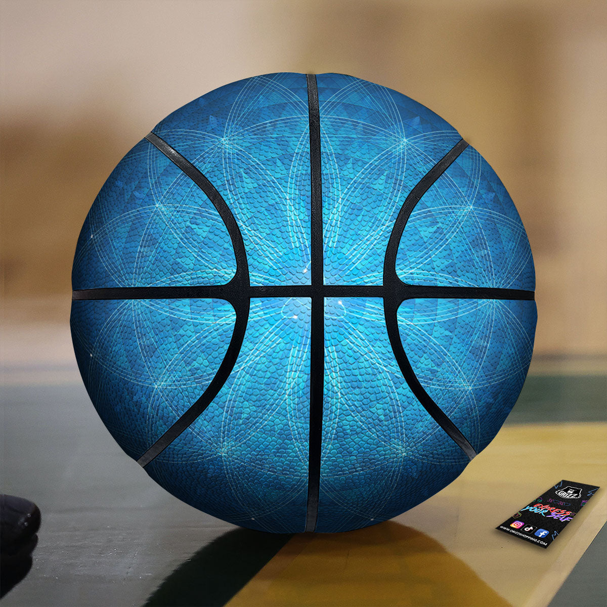 Mandala Light Print Basketball-grizzshop