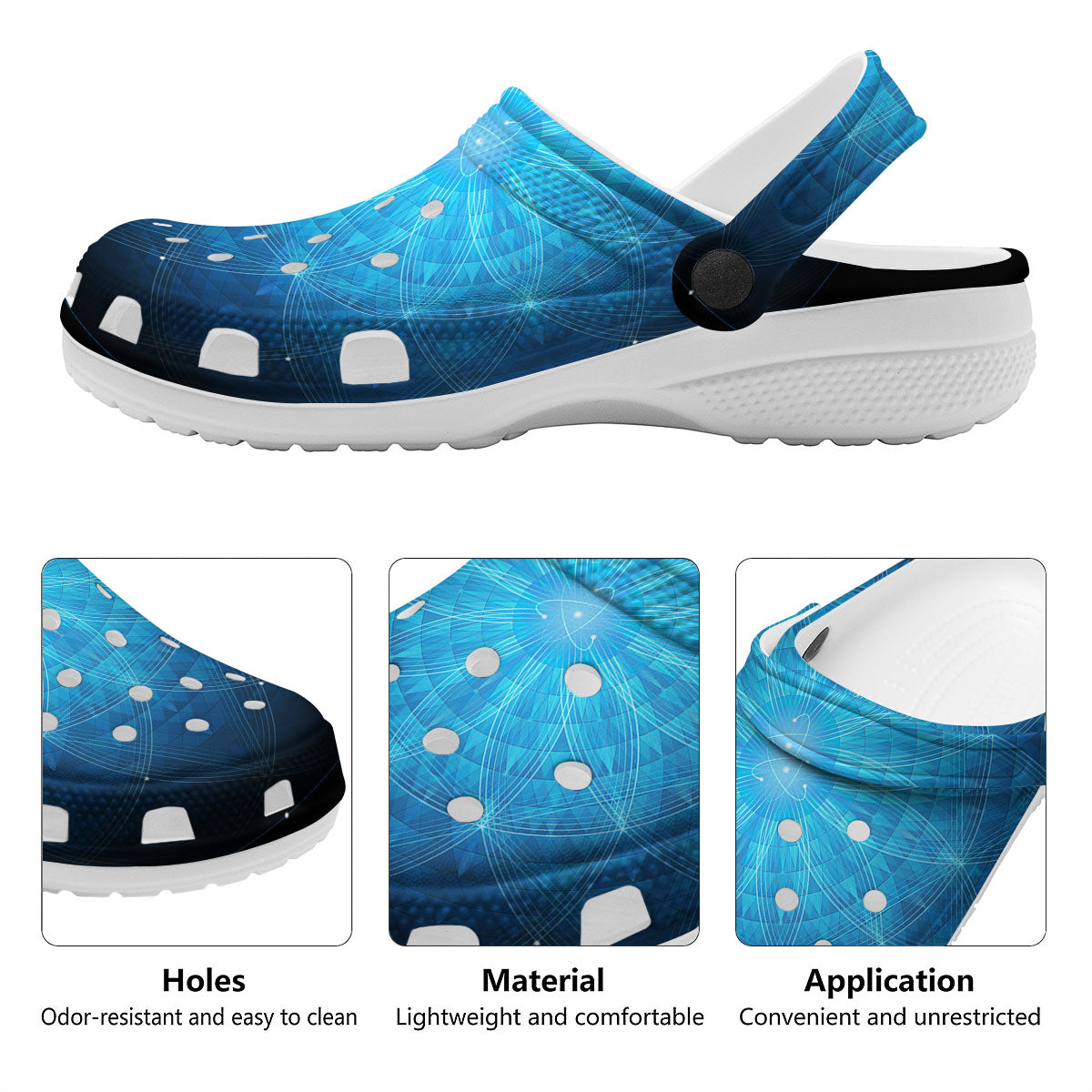 Mandala Light Print Clog-grizzshop
