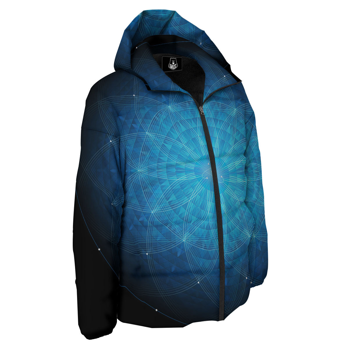 Mandala Light Print Down Jacket-grizzshop