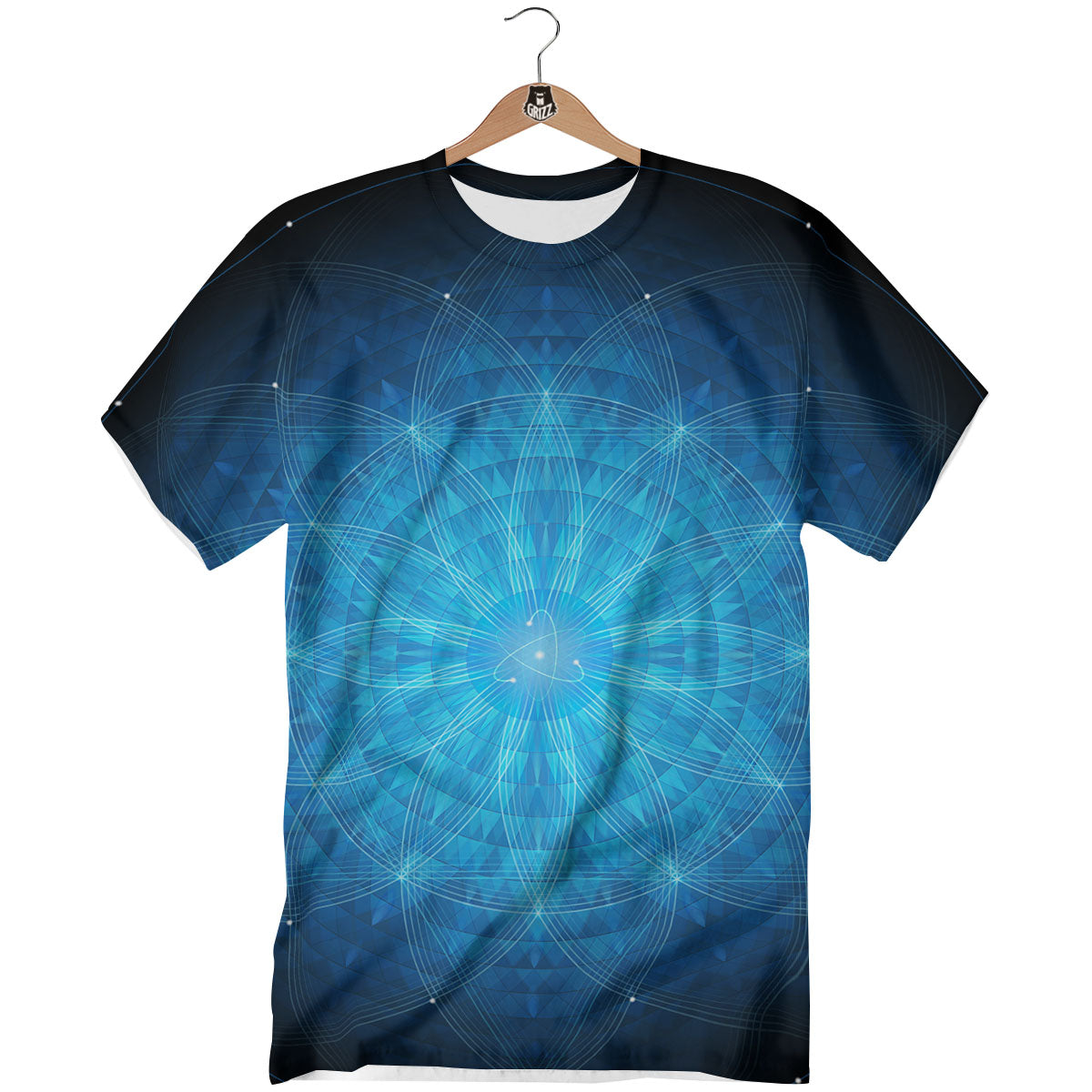 Mandala Light Print T-Shirt-grizzshop