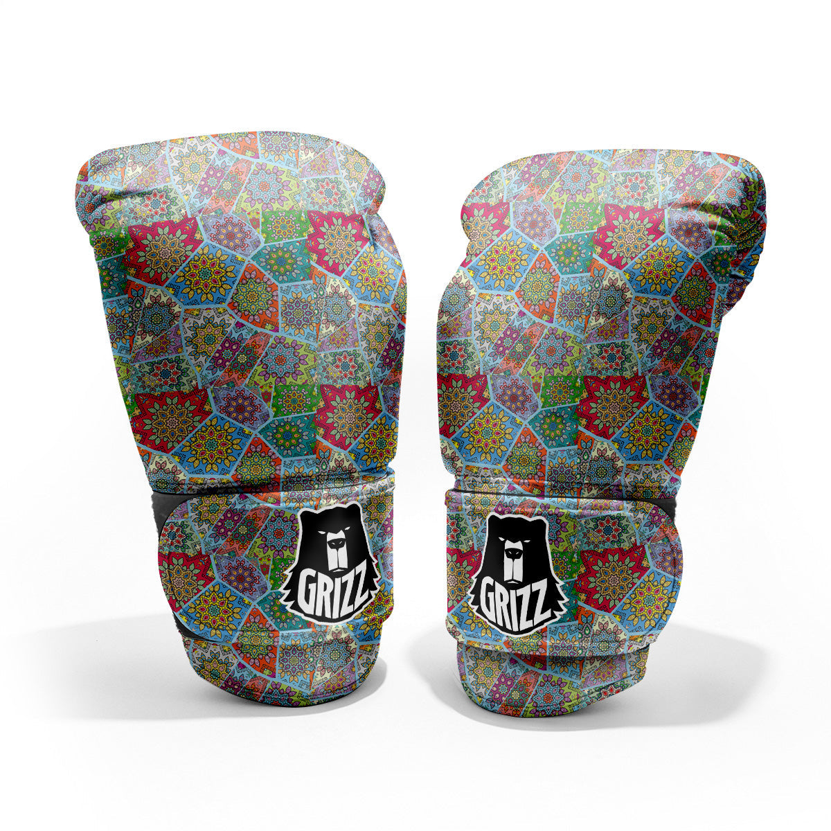 Mandala Patchwork Bohemian Indian Print Pro Boxing Glove