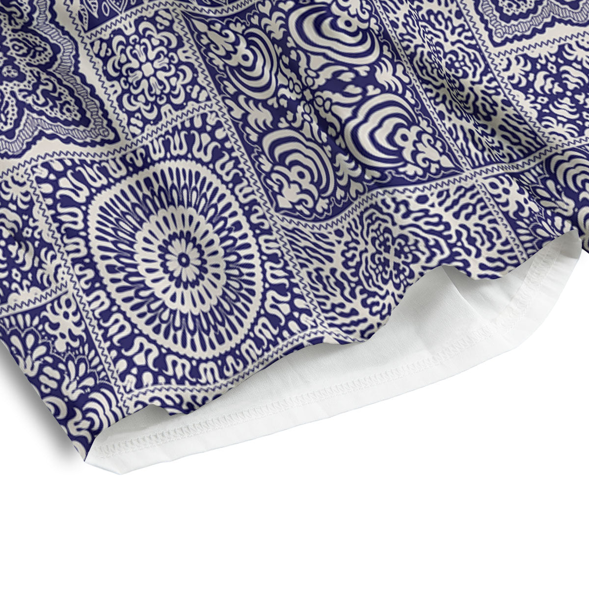 Mandala Patchwork Square Bohemian Print Pattern Men's Athletic Shorts