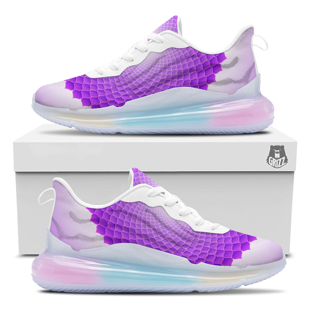 Mandala Sahasrara Chakra Print Running Sneakers-grizzshop