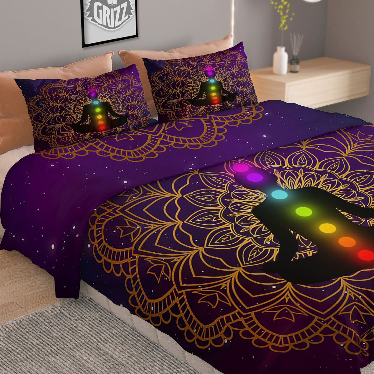 Mask Welding Print Pattern Duvet Cover Bedding Set