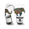 Mandala Silhouette Elephant Print Boxing Gloves-grizzshop