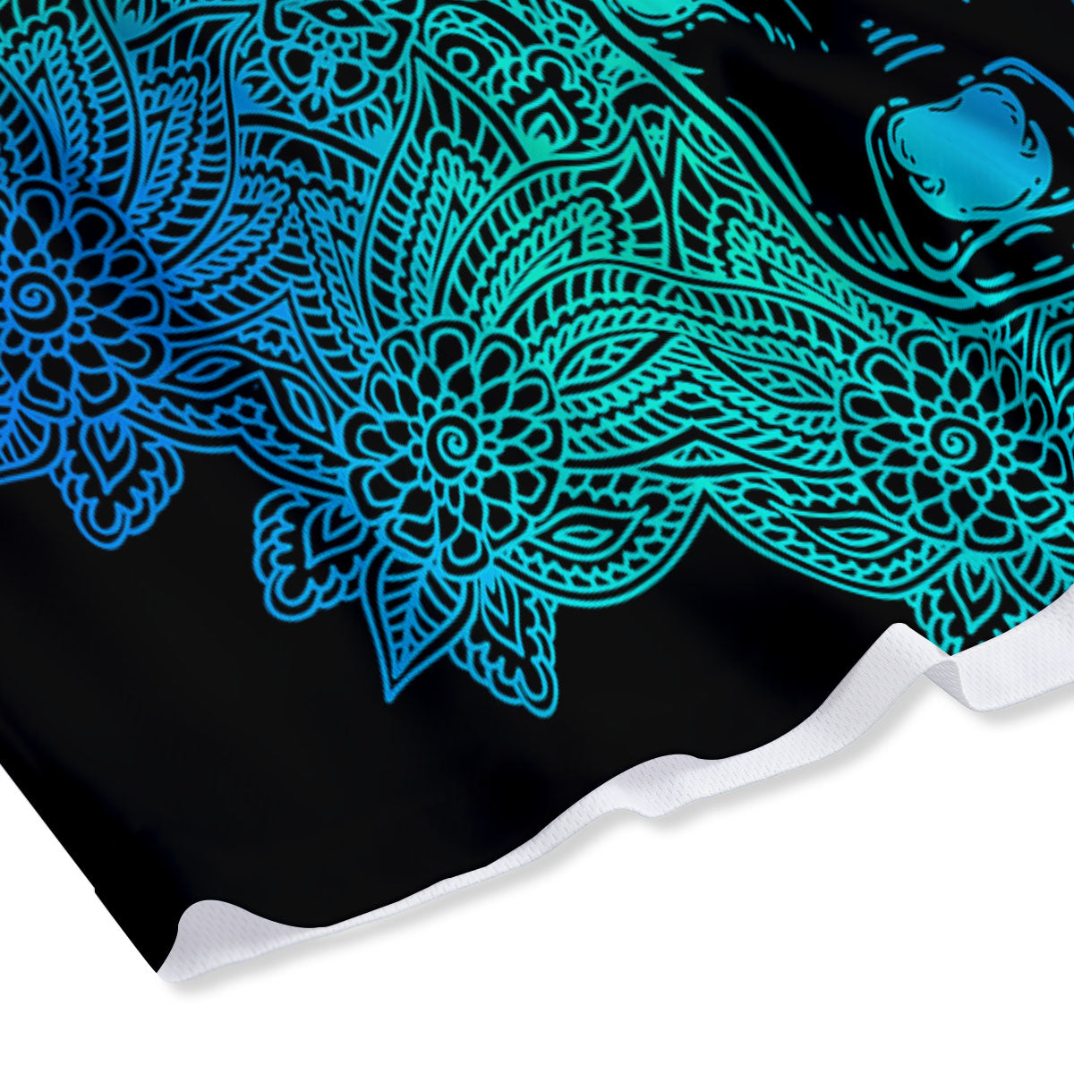 Mandala Spiritual Deer Print Mesh Shorts