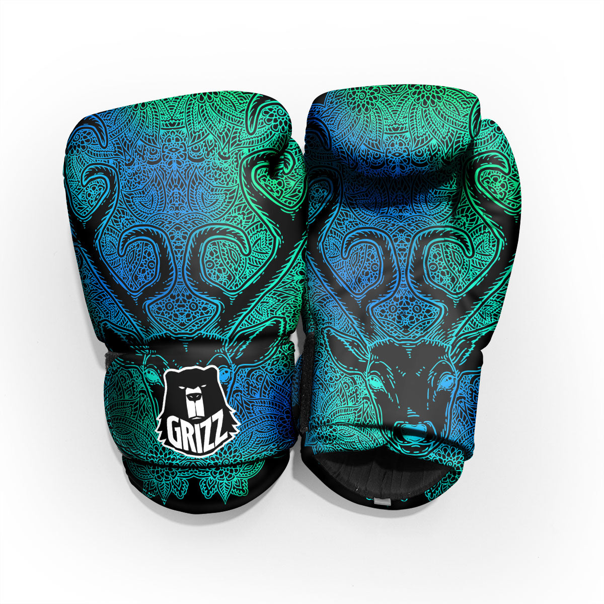 Mandala Spiritual Deer Print Pro Boxing Glove