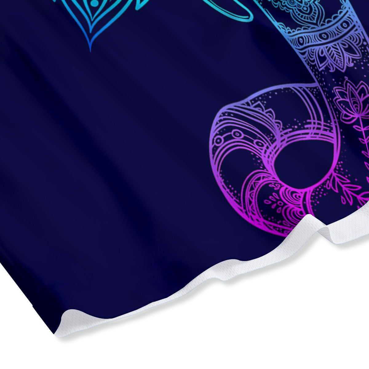 Mandala Spiritual Elephant Print Mesh Shorts