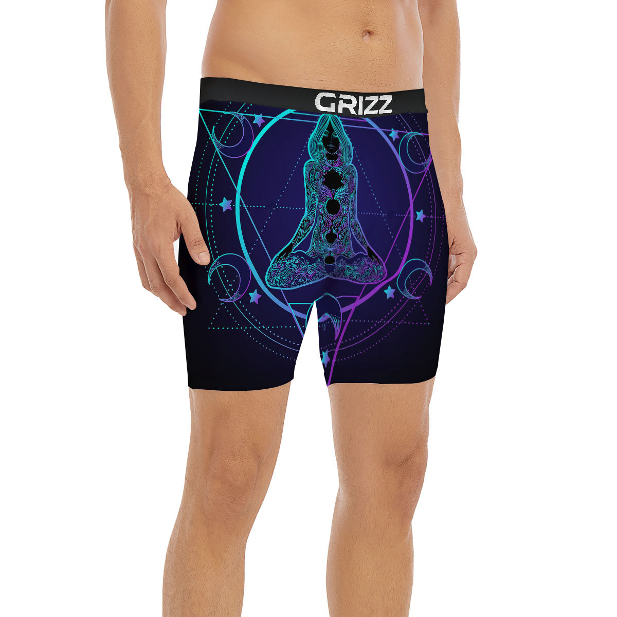 Mandala Spiritual Girl Print Boxer Briefs-grizzshop