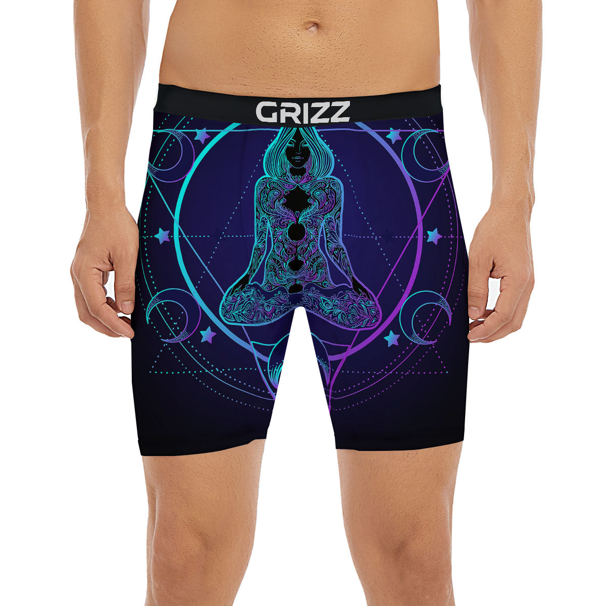 Mandala Spiritual Girl Print Boxer Briefs-grizzshop