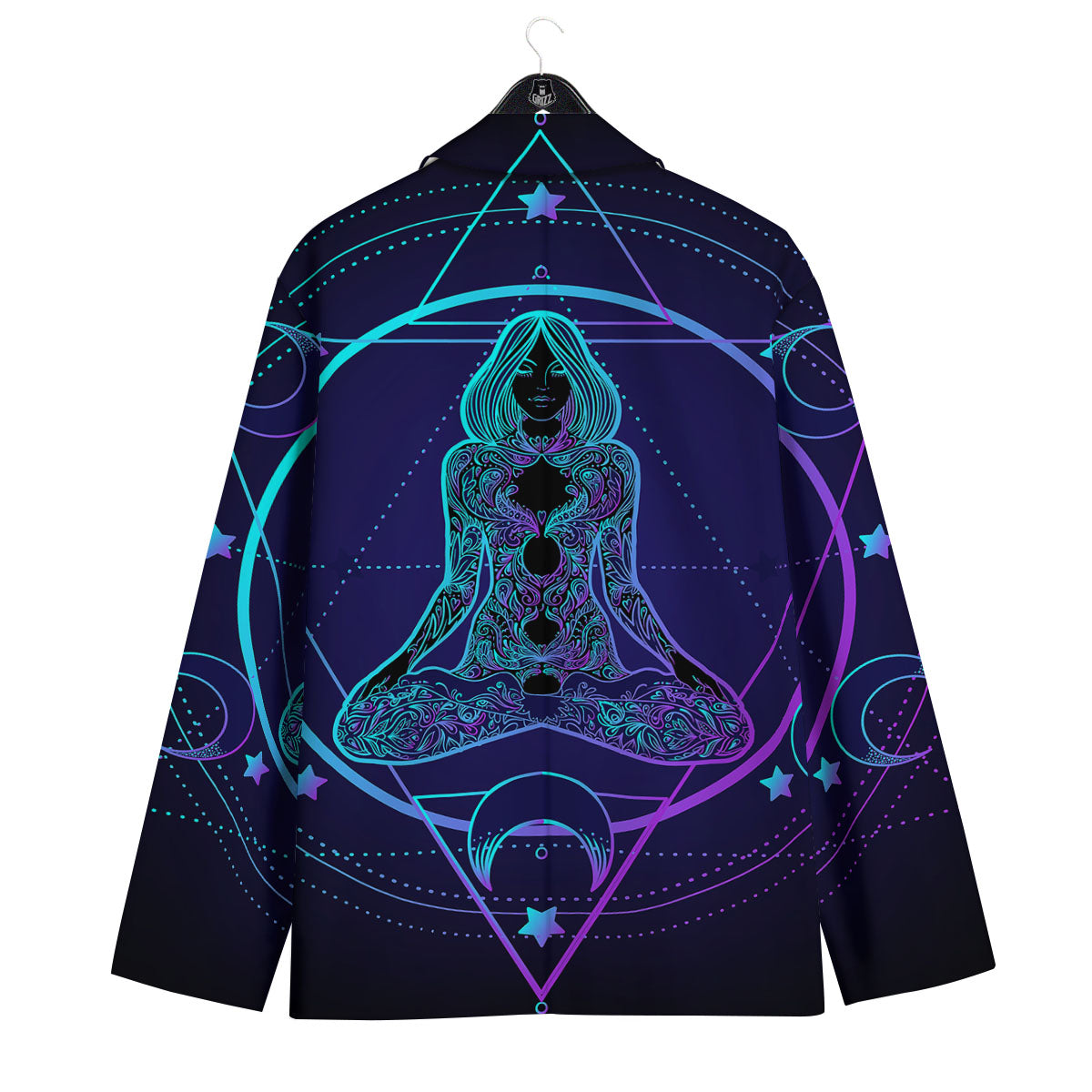 Mandala Spiritual Girl Print Men's Sport Coat-grizzshop